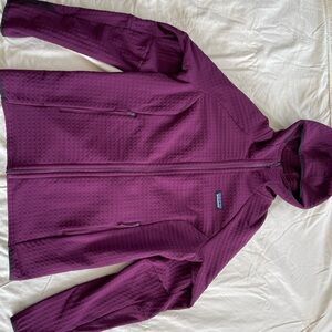 Patagonia Maroon Fleece Midlayer Jacket